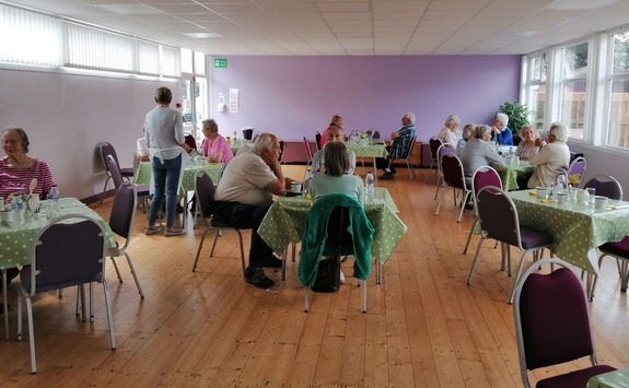 Elderly people in a room